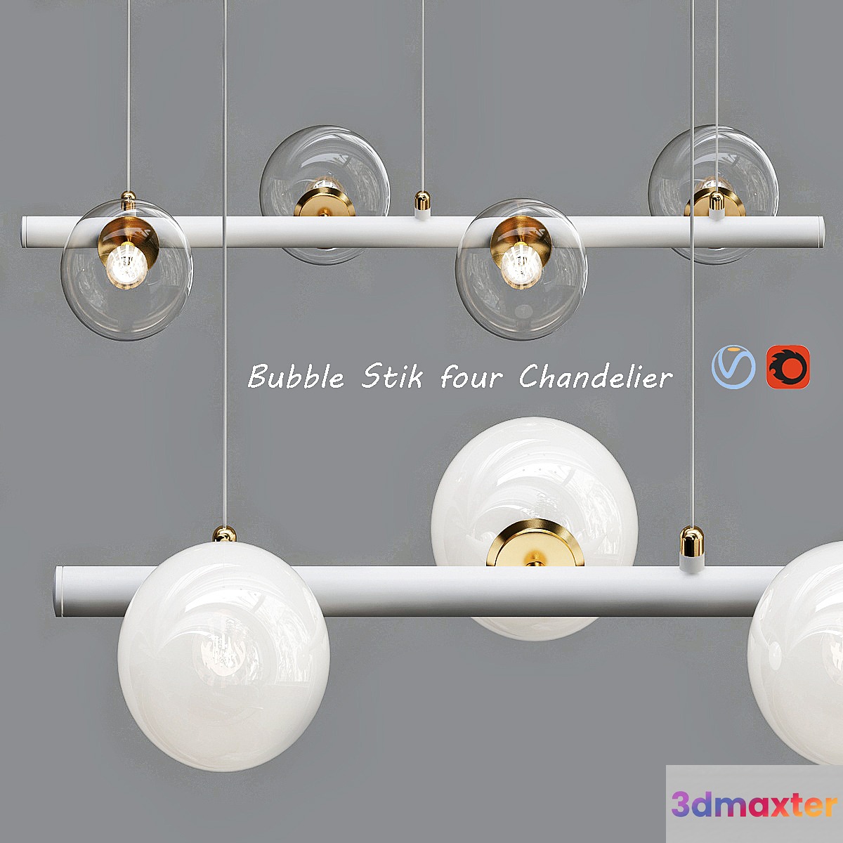 Bubble_Stik_four_Chandelier