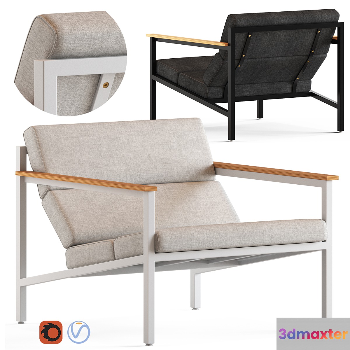Globewest Gus Hallifax Chair 3D Max