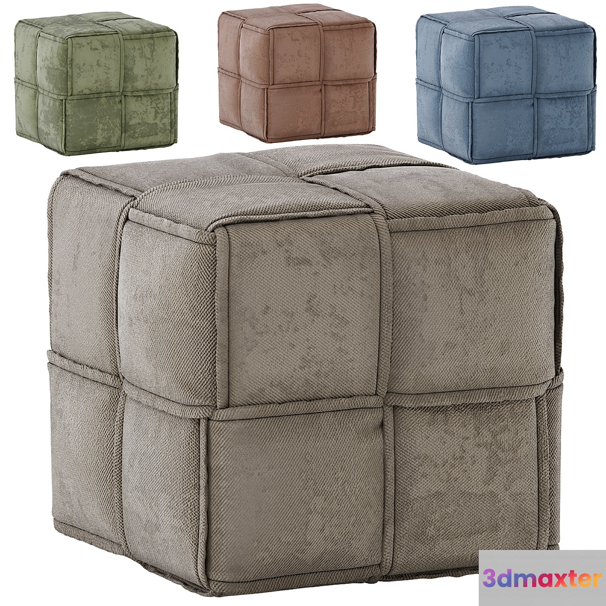 West Polyester Ottoman