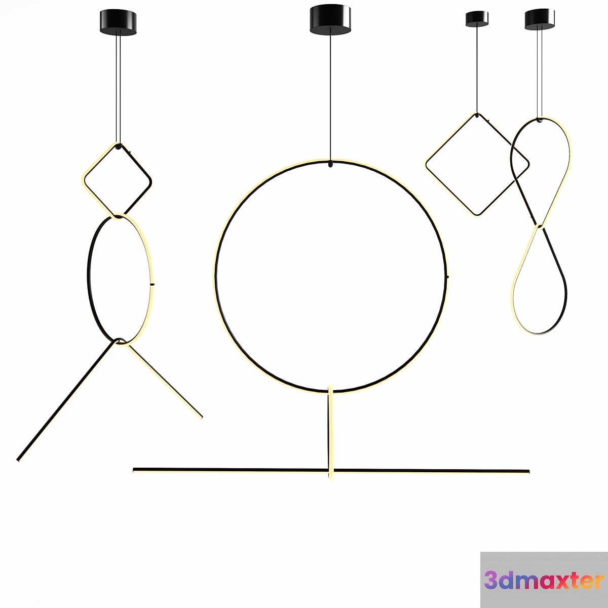 Flos arrangements 3D Max