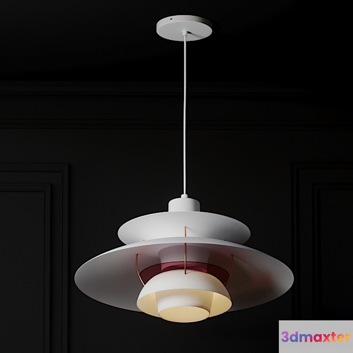 PH 5 Pendant Lights - 3 Colors 3D Max