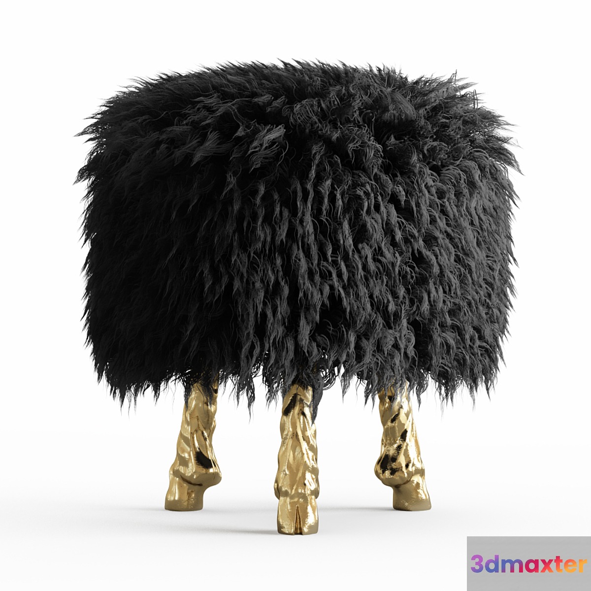 Mongolian lamb wool chair