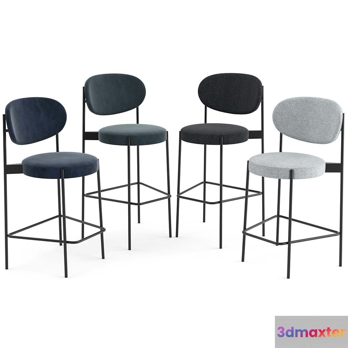 Series 430 Bar Stool By Verpan 3D Max