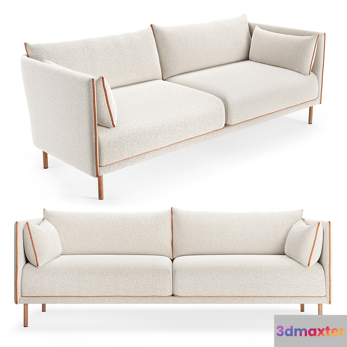 Hay Silhouette three-seater sofa
