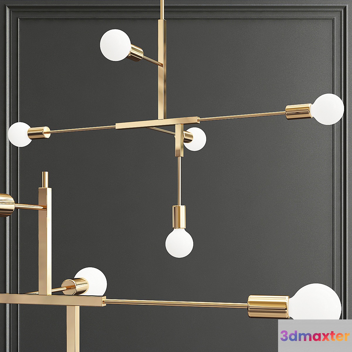 Lambert Fils studio Cliff Suspension lamp 3D Max