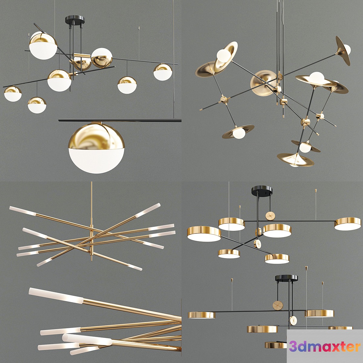 Four Exclusive Chandelier Collection_18 3D Max
