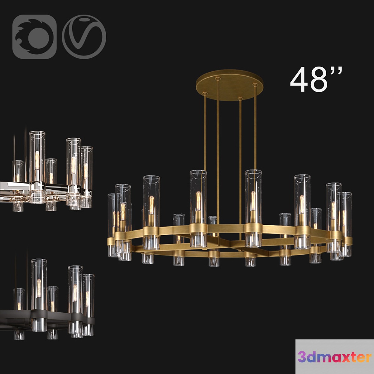 Restoration Hardware RAVELLE ROUND 48 ''