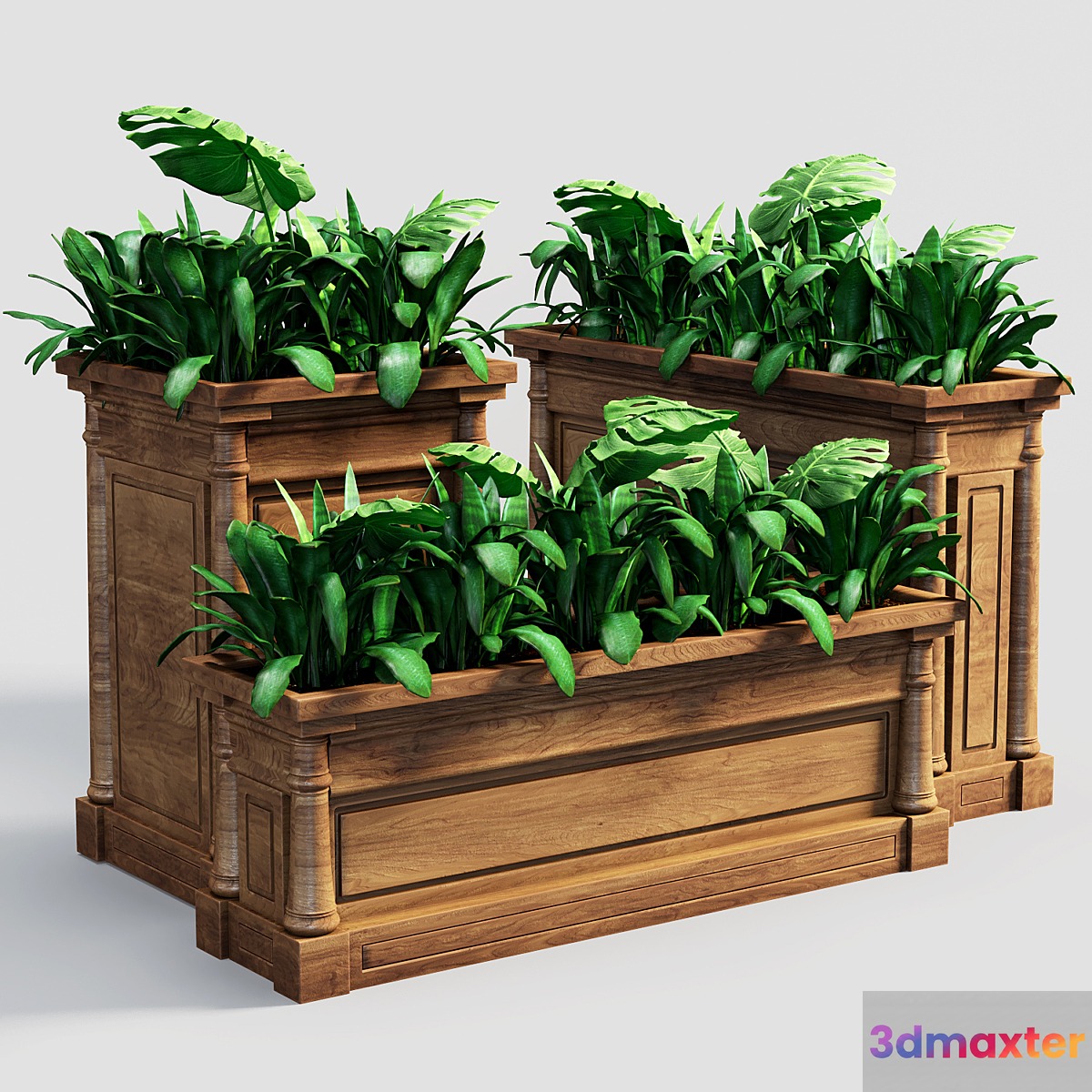 Planter set 1 3D Max
