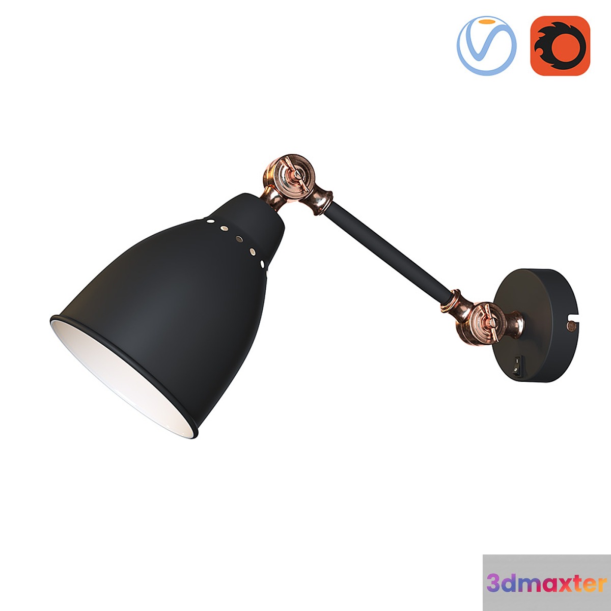 Wall lamp ARTE LAMP BRACCIO 3D Max