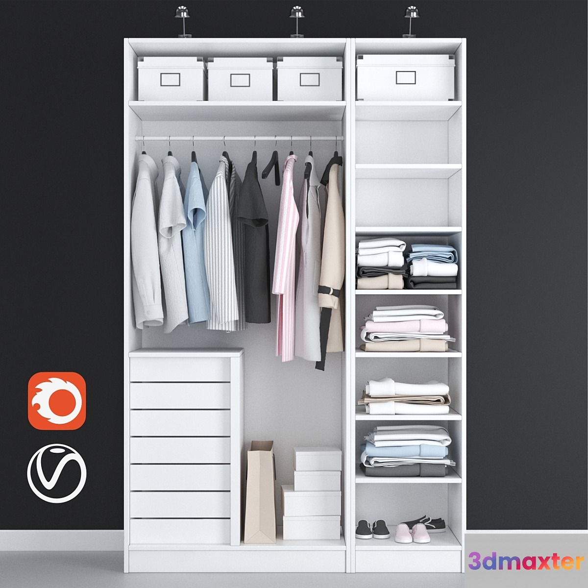 IKEA PAX wardrobe | wardrobe IKEA PAX 3D Max