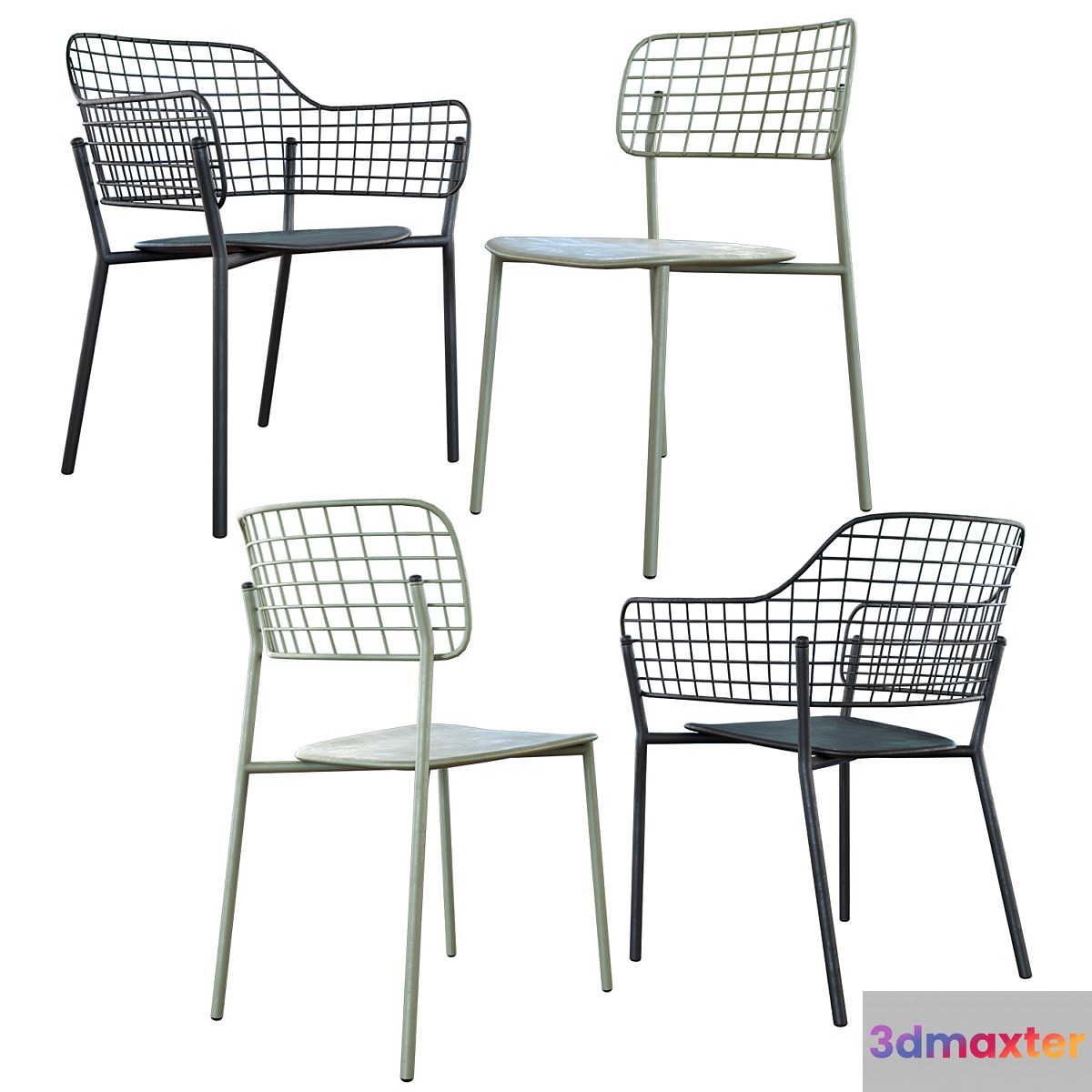 Chair Lyze Chair + Armchair 3D Max
