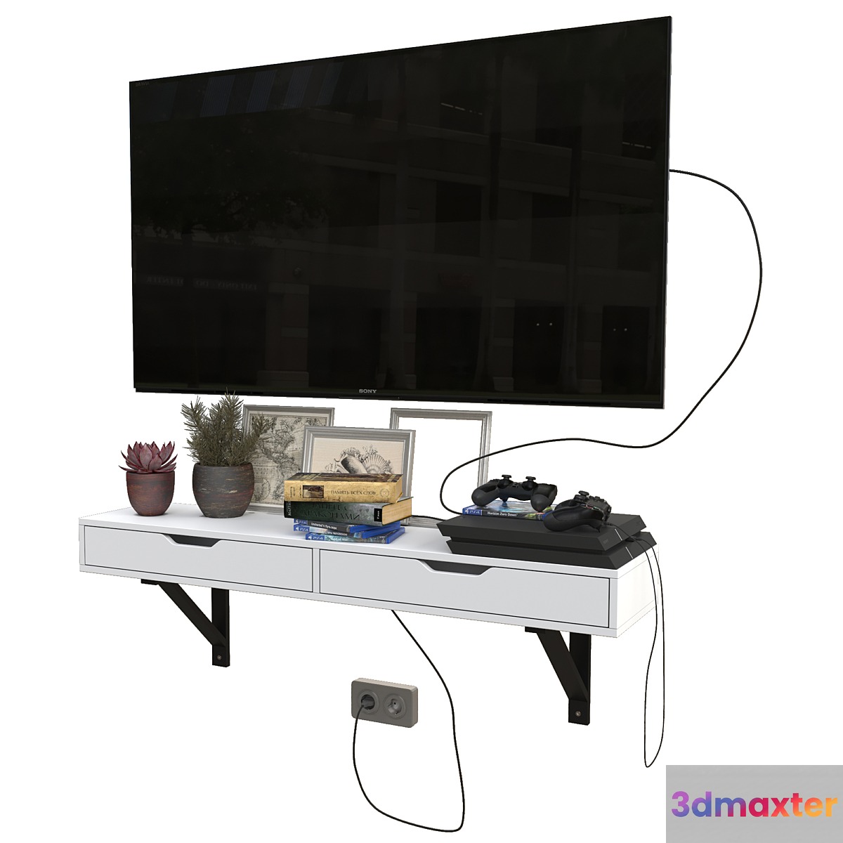 TV set with playstation 4