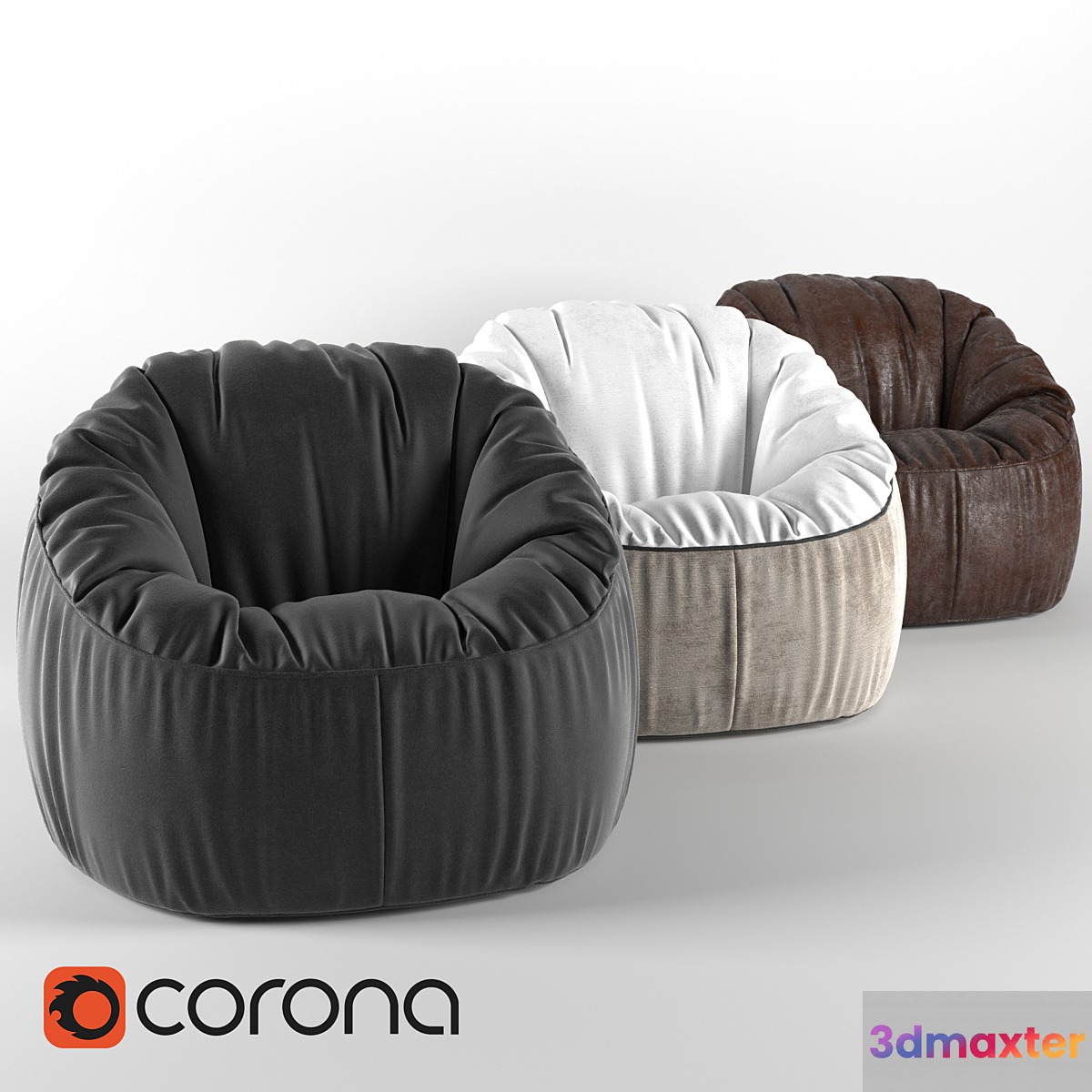 Soft_pouf_chair 3D Max