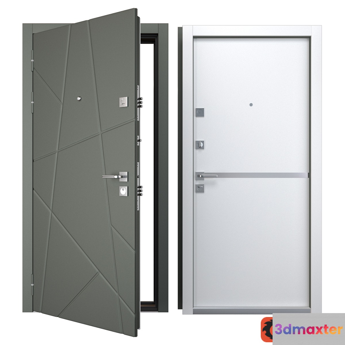 Entrance metal door Stella (Your Frame) 3D Max