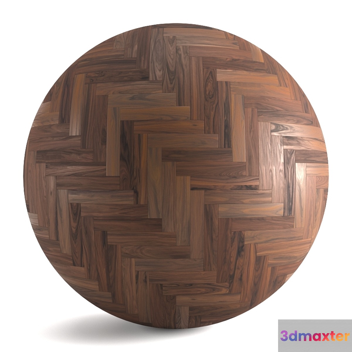 Seamless texture of American walnut parquet. PBR