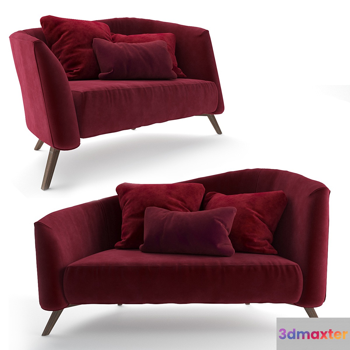 Domkapa Kristen Sofa Small 3D Max