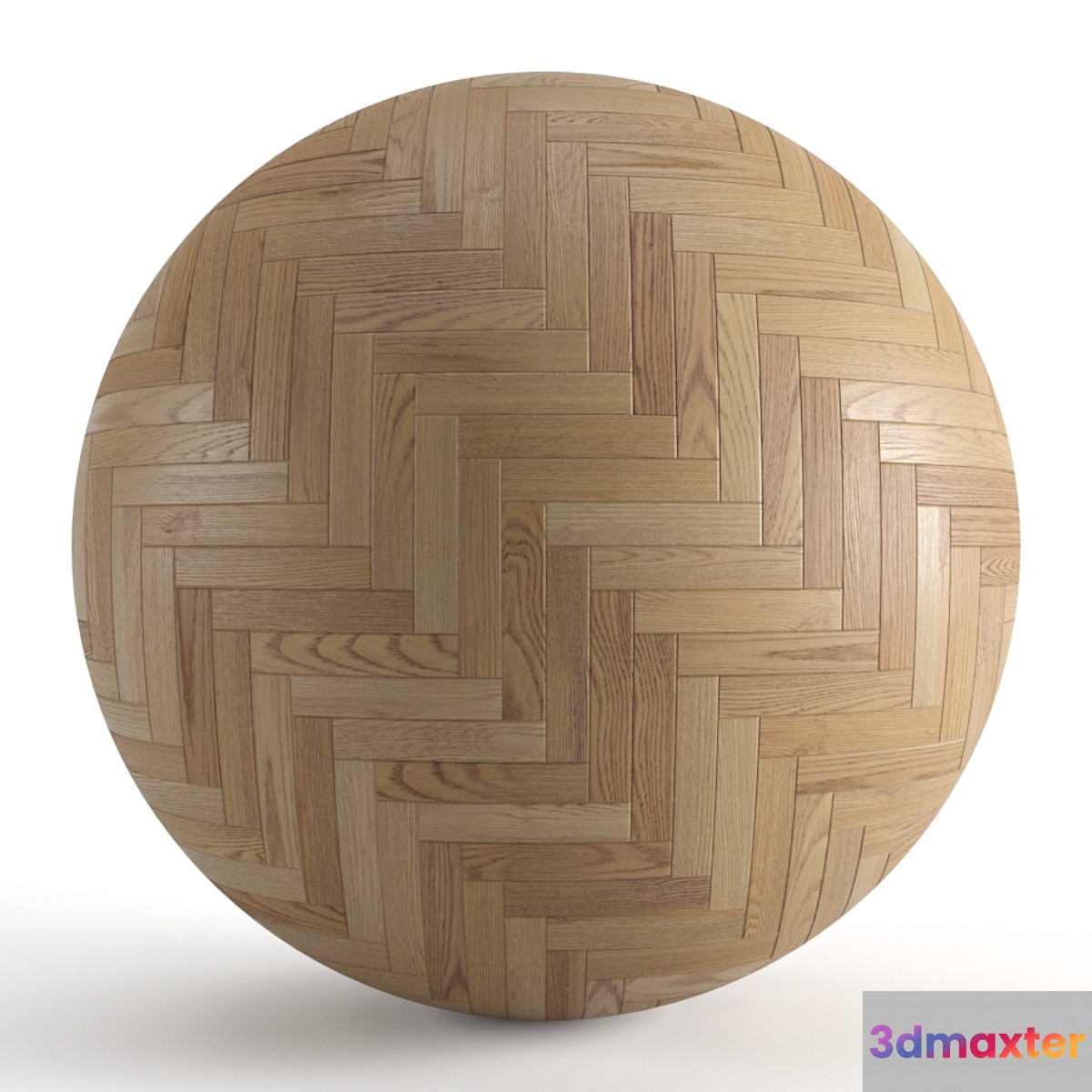 Seamless texture of parquet from solid oak v2. PBR 3D Max