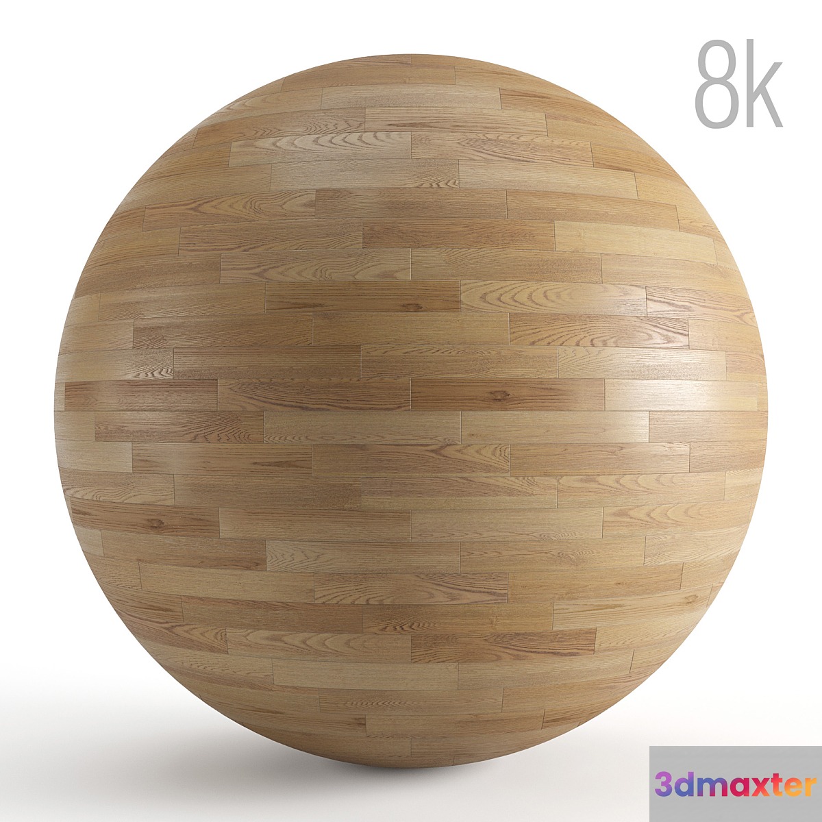 Seamless texture of oak parquet. PBR 8k 3D Max