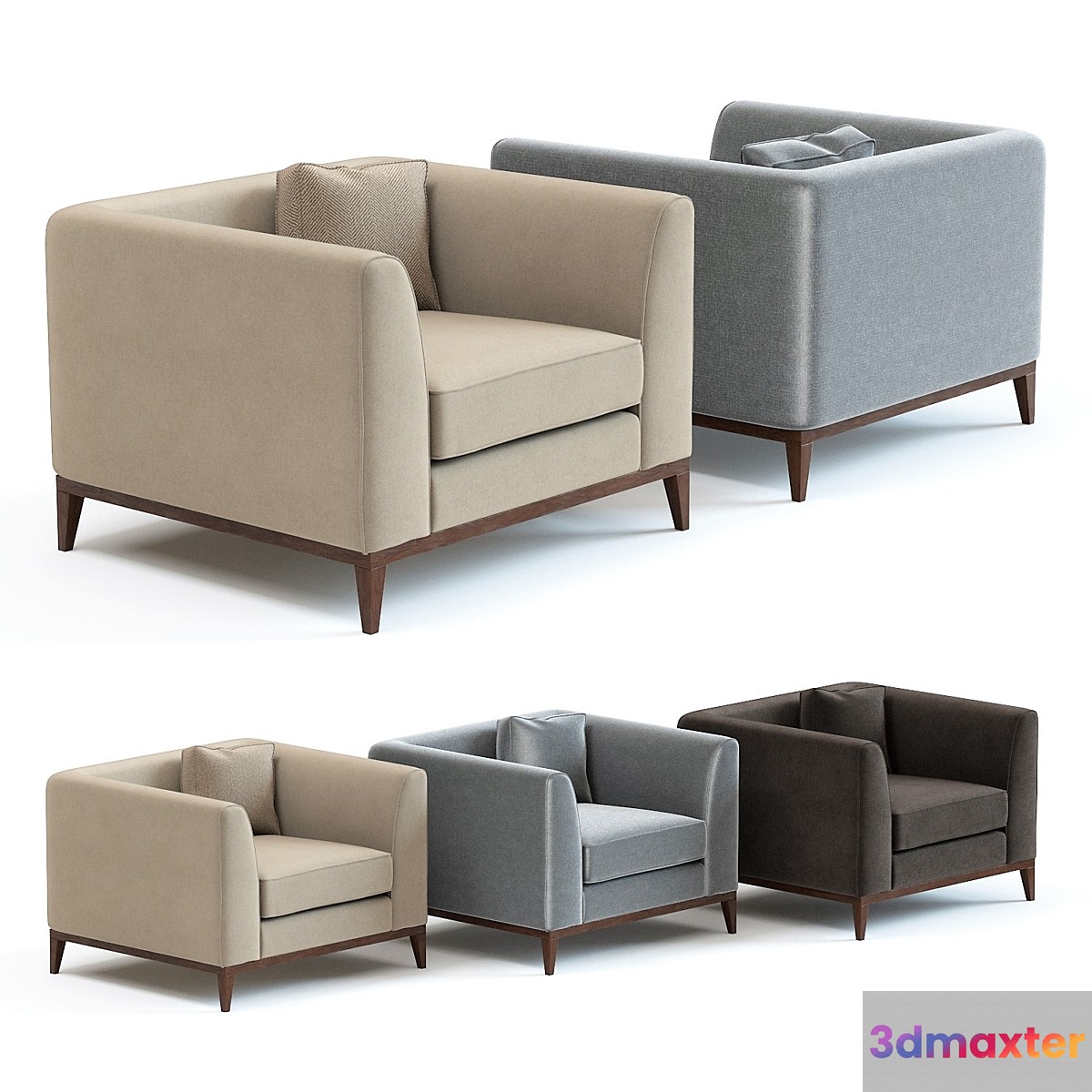 The Sofa & Chair Pollock Armchair 3D Max