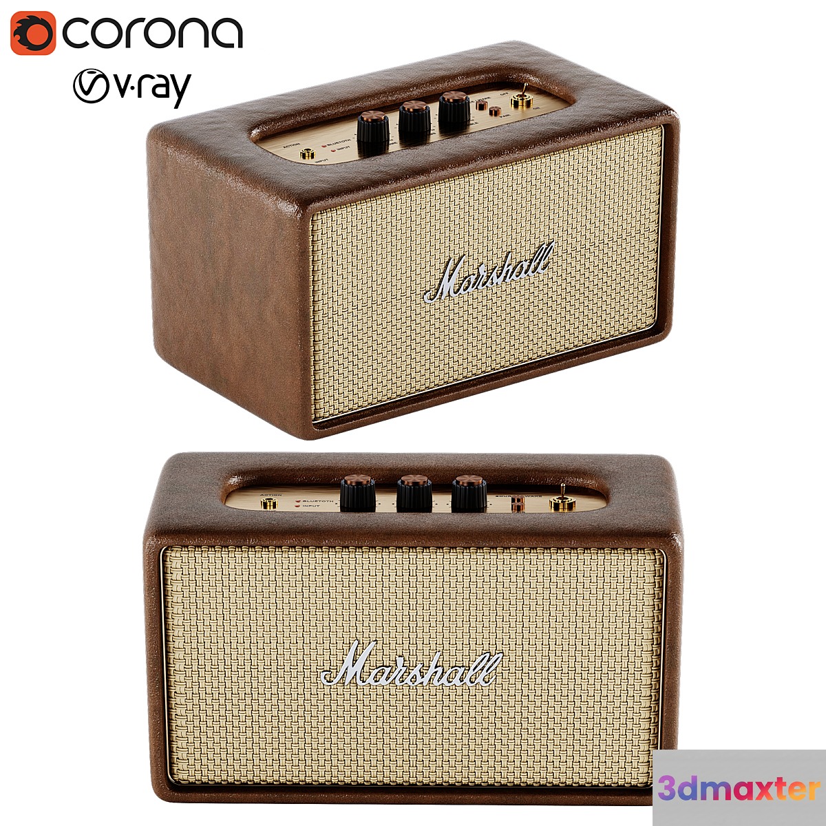 Marshall acton speaker 3D Max