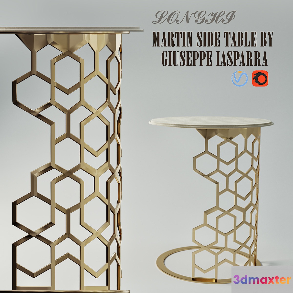 Longhi MARTIN SIDE TABLE BY GIUSEPPE IASPARRA - No.8