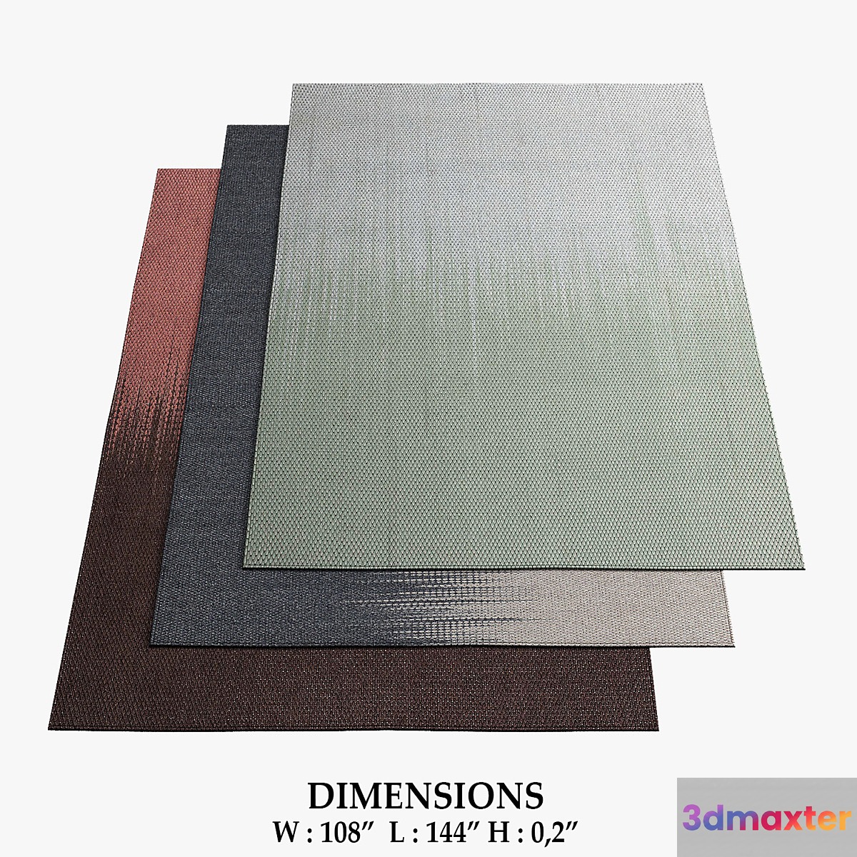 Mustache Rugs_650 3D Max