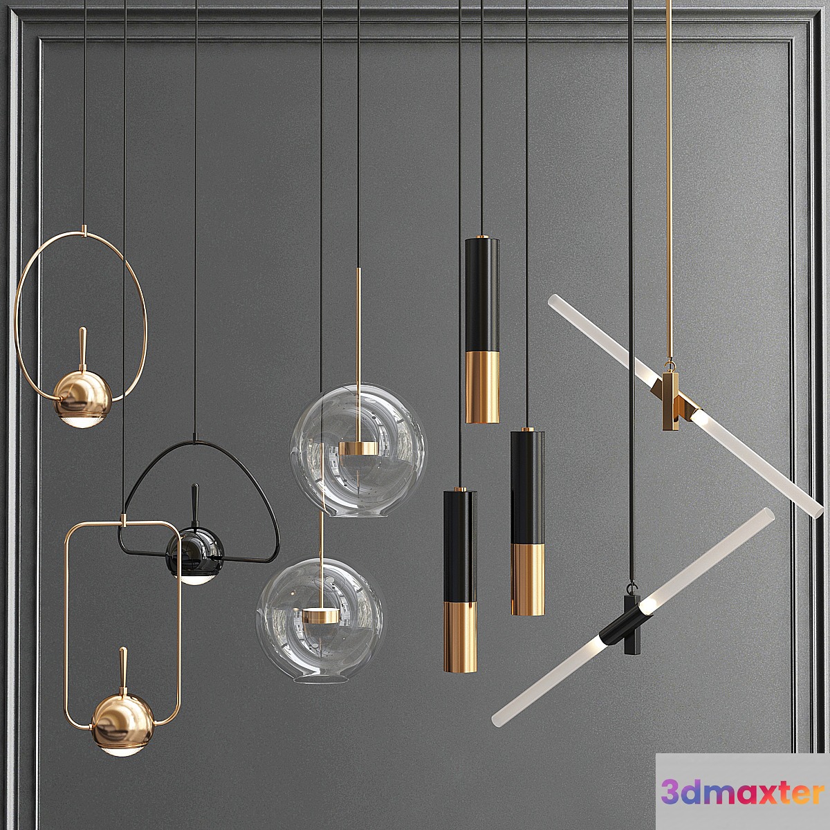 Pendant collection_2 3D Max
