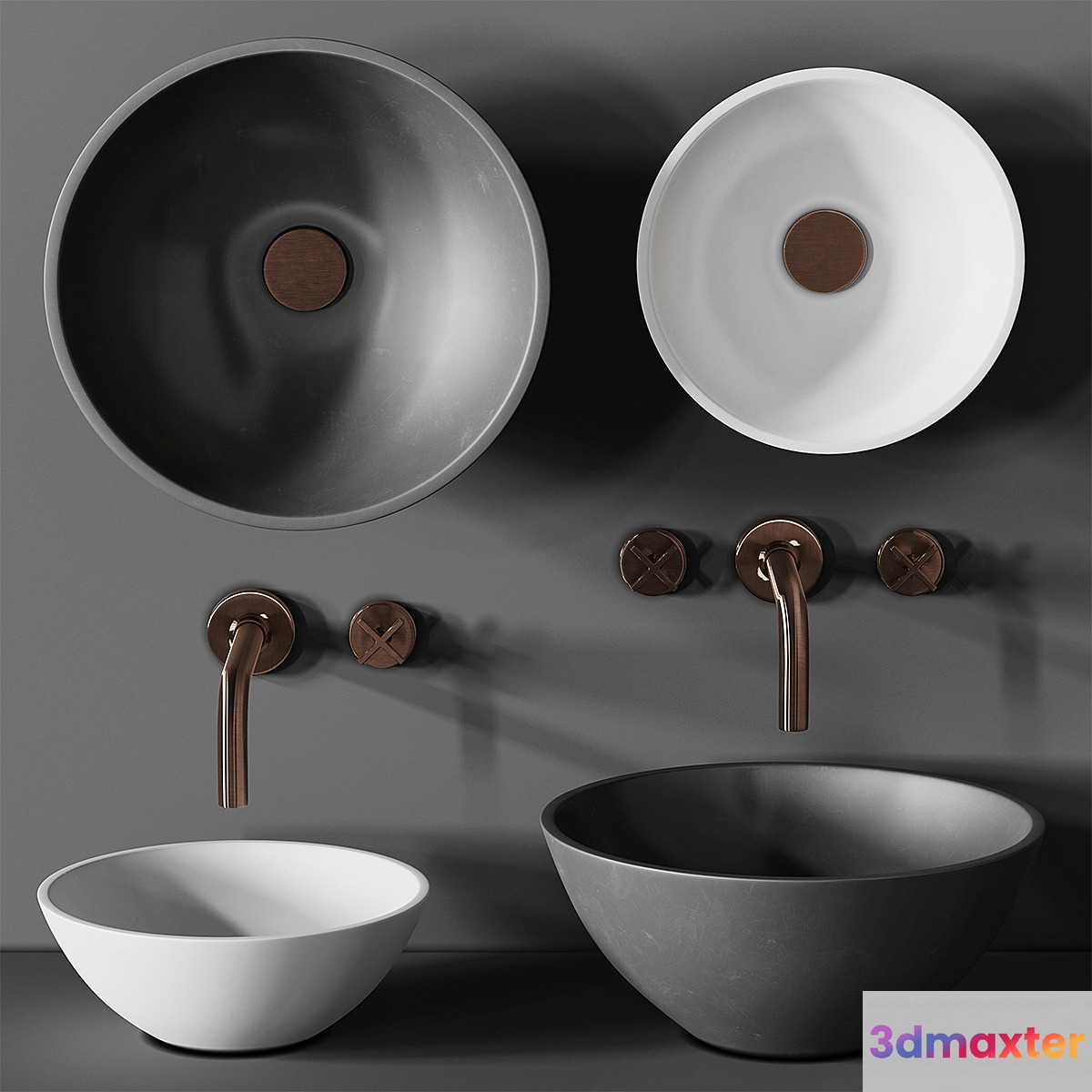 Sink Kast Rena Basin 3D Max