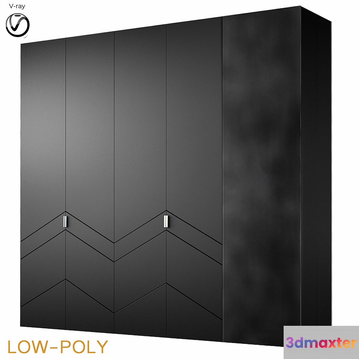 Archemy designs wardrobe (low poly) 3D Max