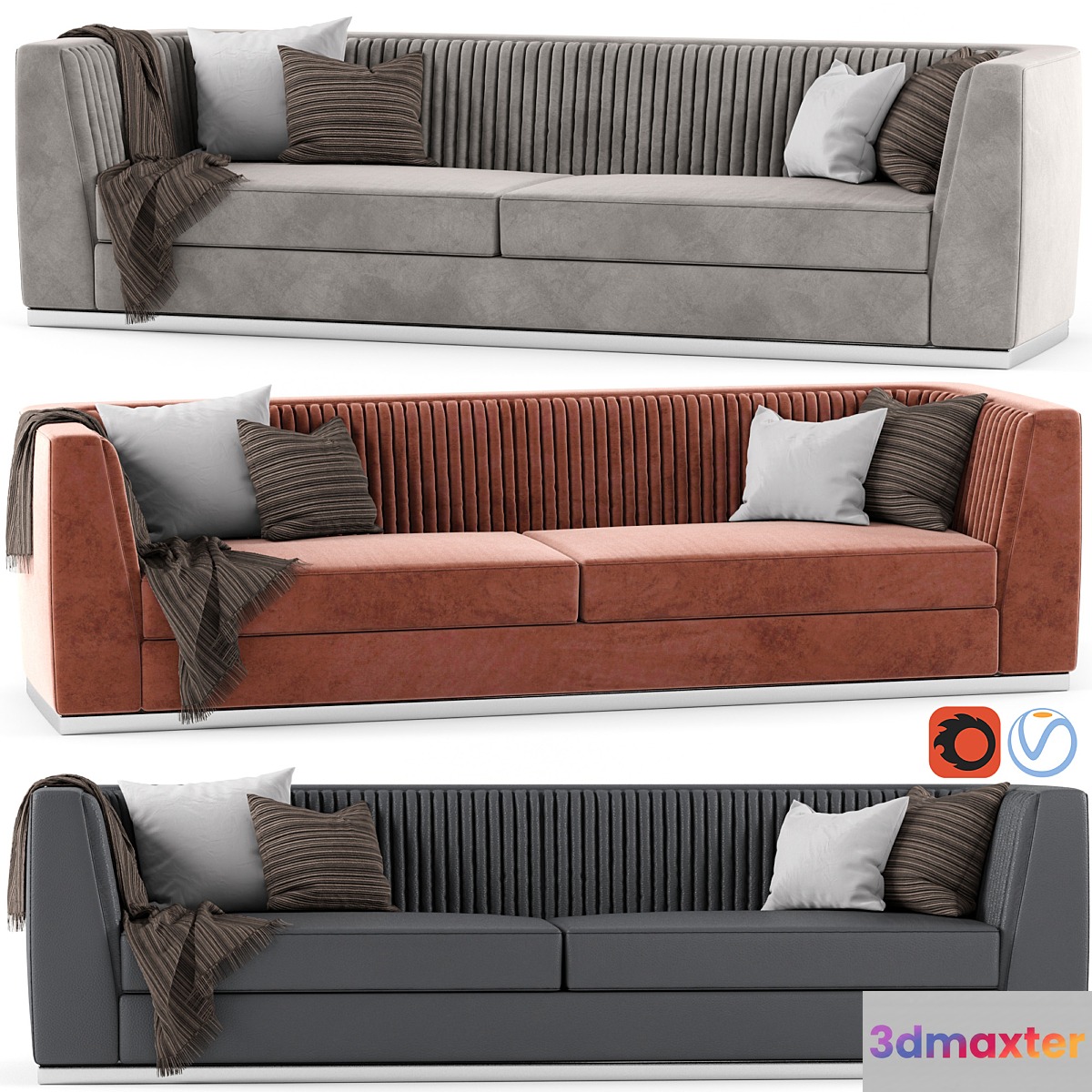 Laskasas MIUZZA sofa 3D Max