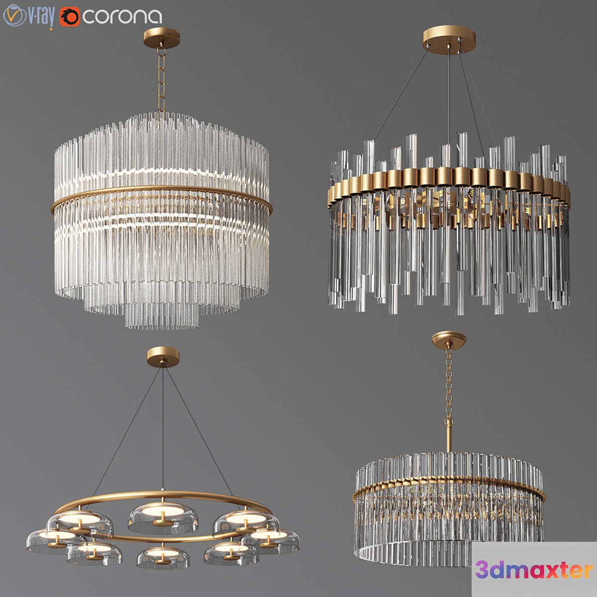 4 Celing Light Collection 04 3D Max