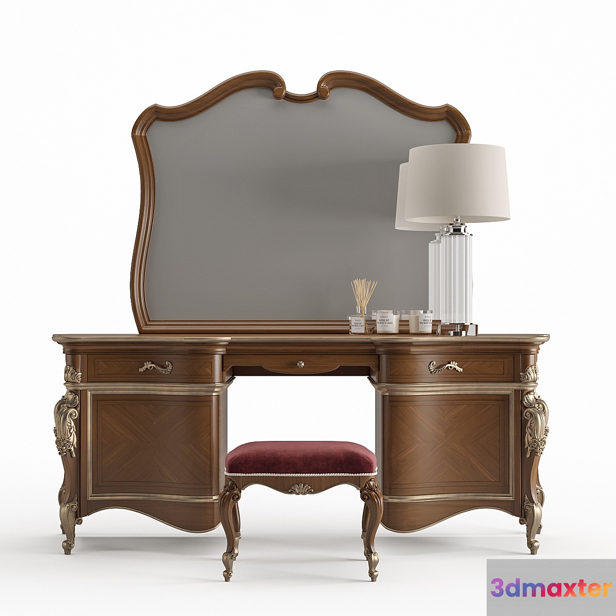 Dressing table Arve Style Luigi_XXI with pouf