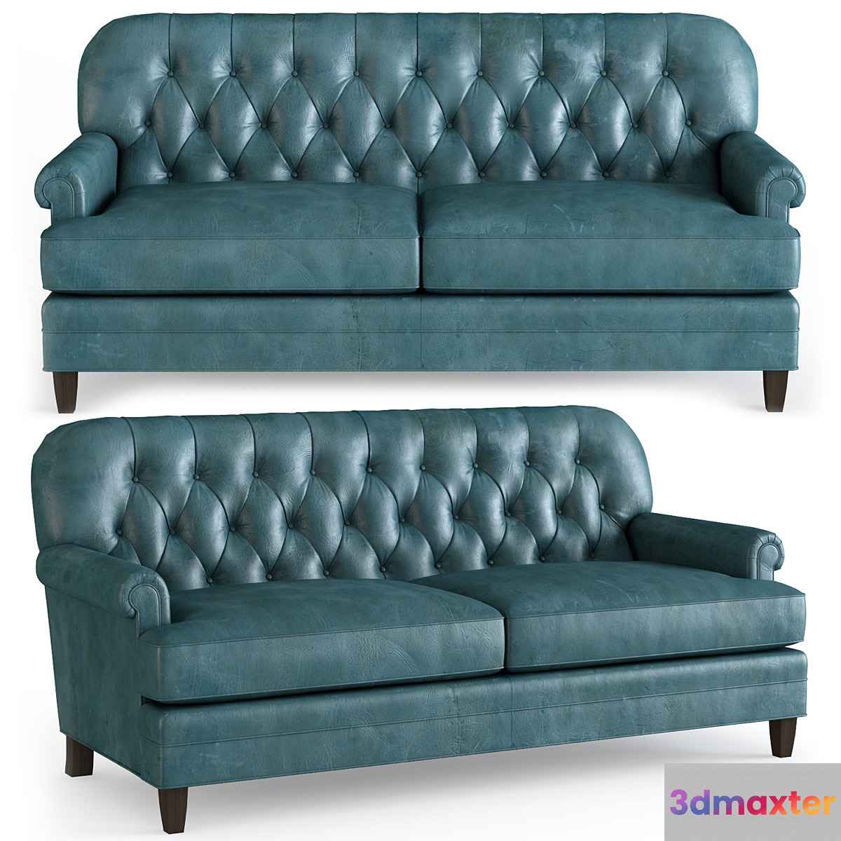 Hillstead leather settee