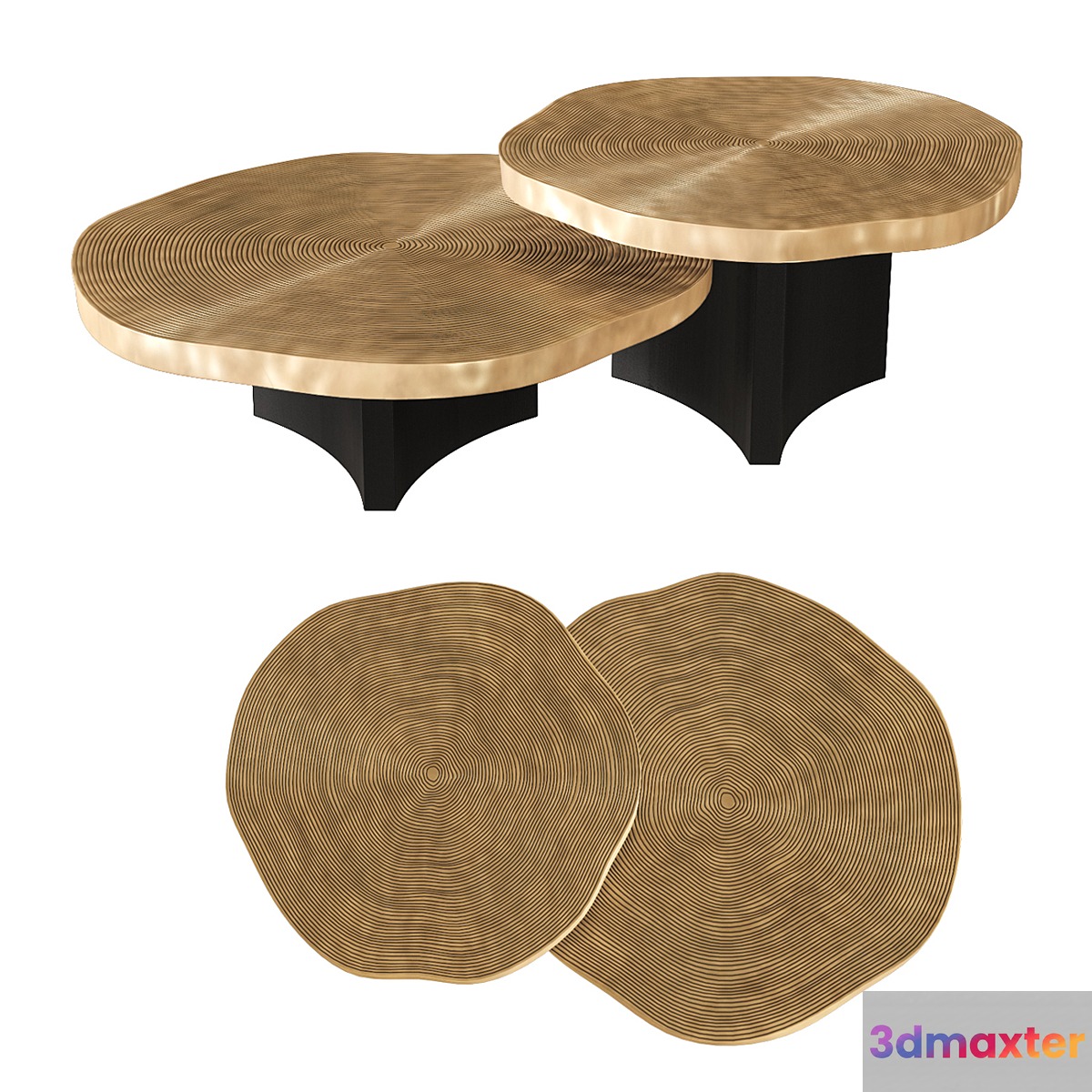 Eichholtz - Coffee Table Thousand Oaks set of 2 3D Max