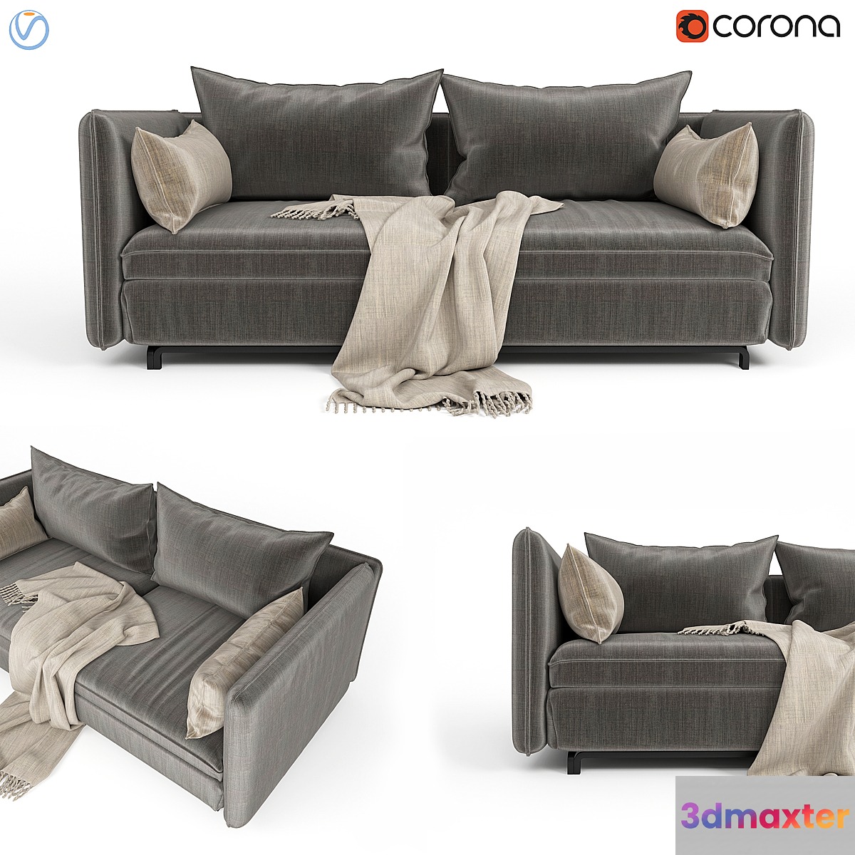 sofa 2 3D Max