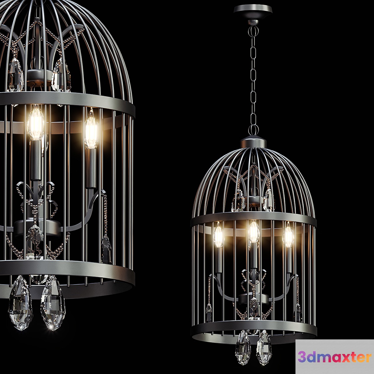 Beautiful Bird Cage Chandelier