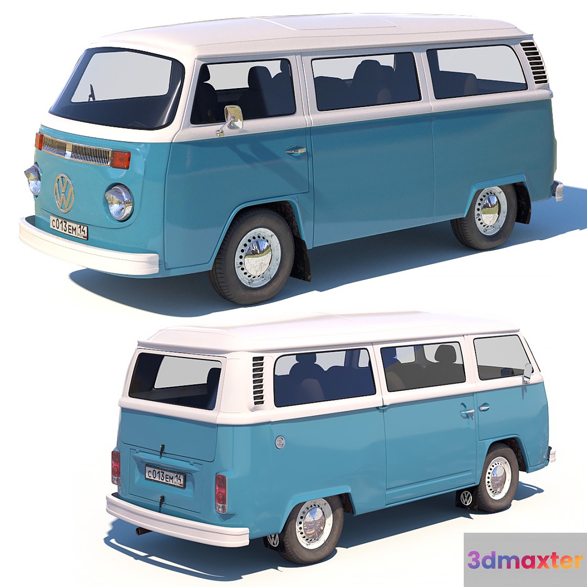 Volkswagen T2 3D Max