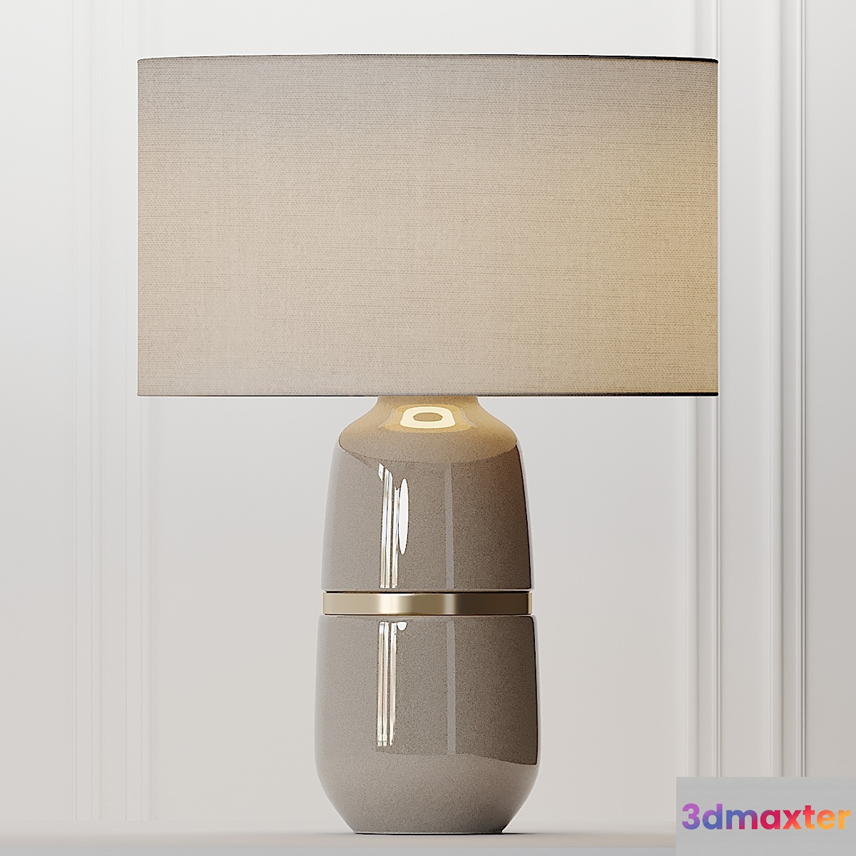 COX & COX Banded Ceramic Table Lamp