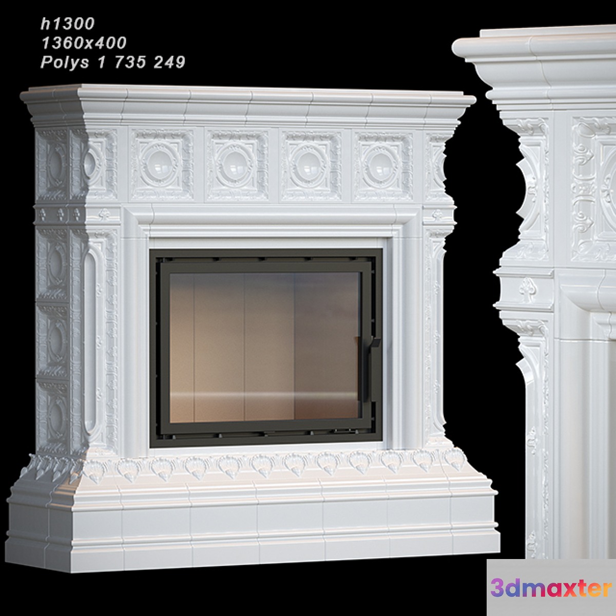 Tiled fireplace 04