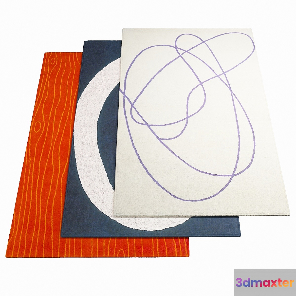 Three carpets ASPLUND - 1-13 3D Max