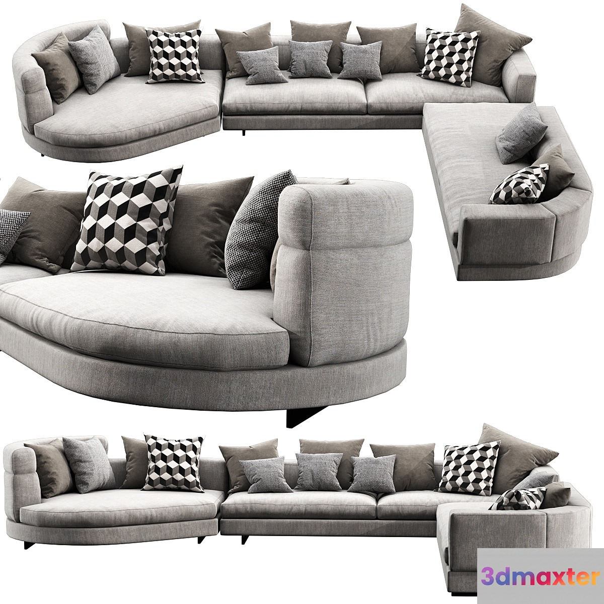 Minotti Alexander Arrangement 03 3D Max