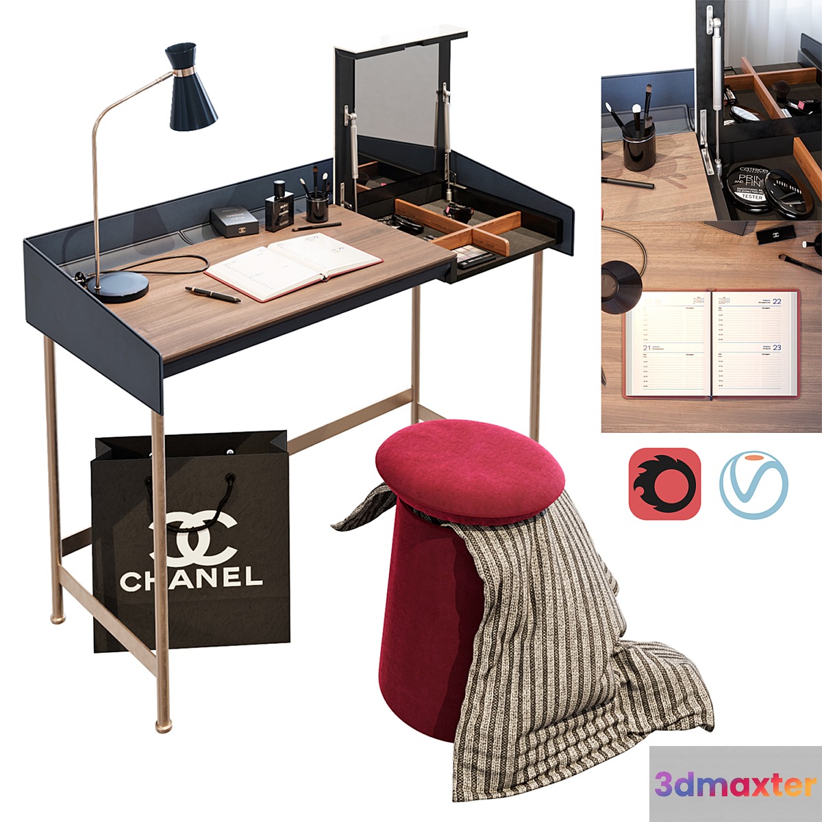 Bontempi Casa Secret Desk