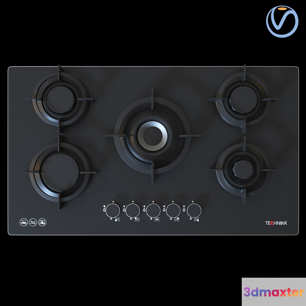 Technika Gas Cooktop H950STBGF Pro