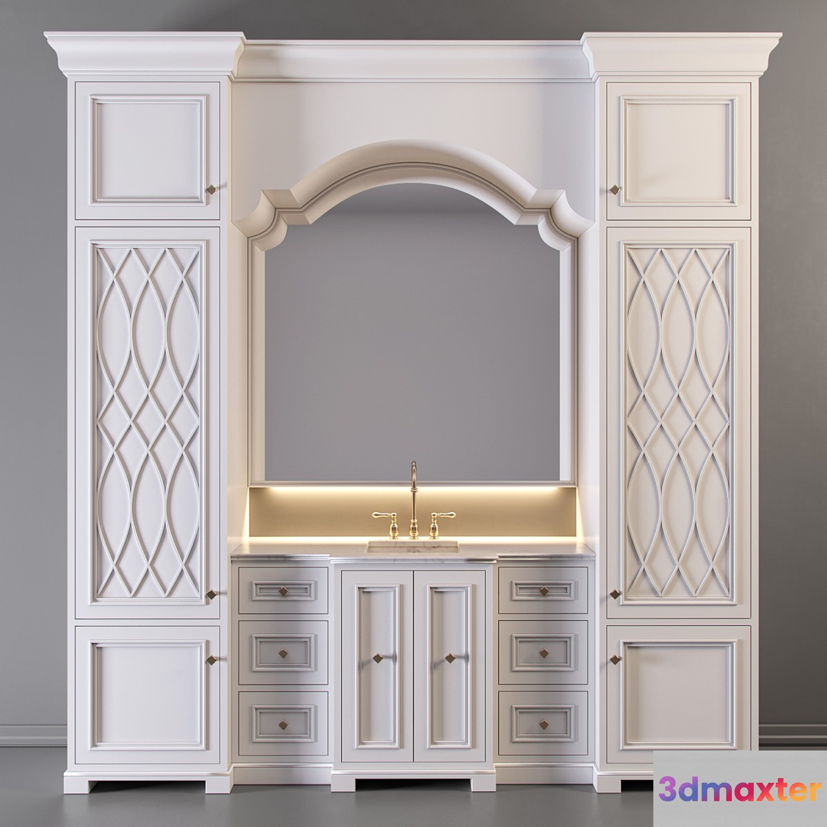 Bathroom Furniture 01 3D Max