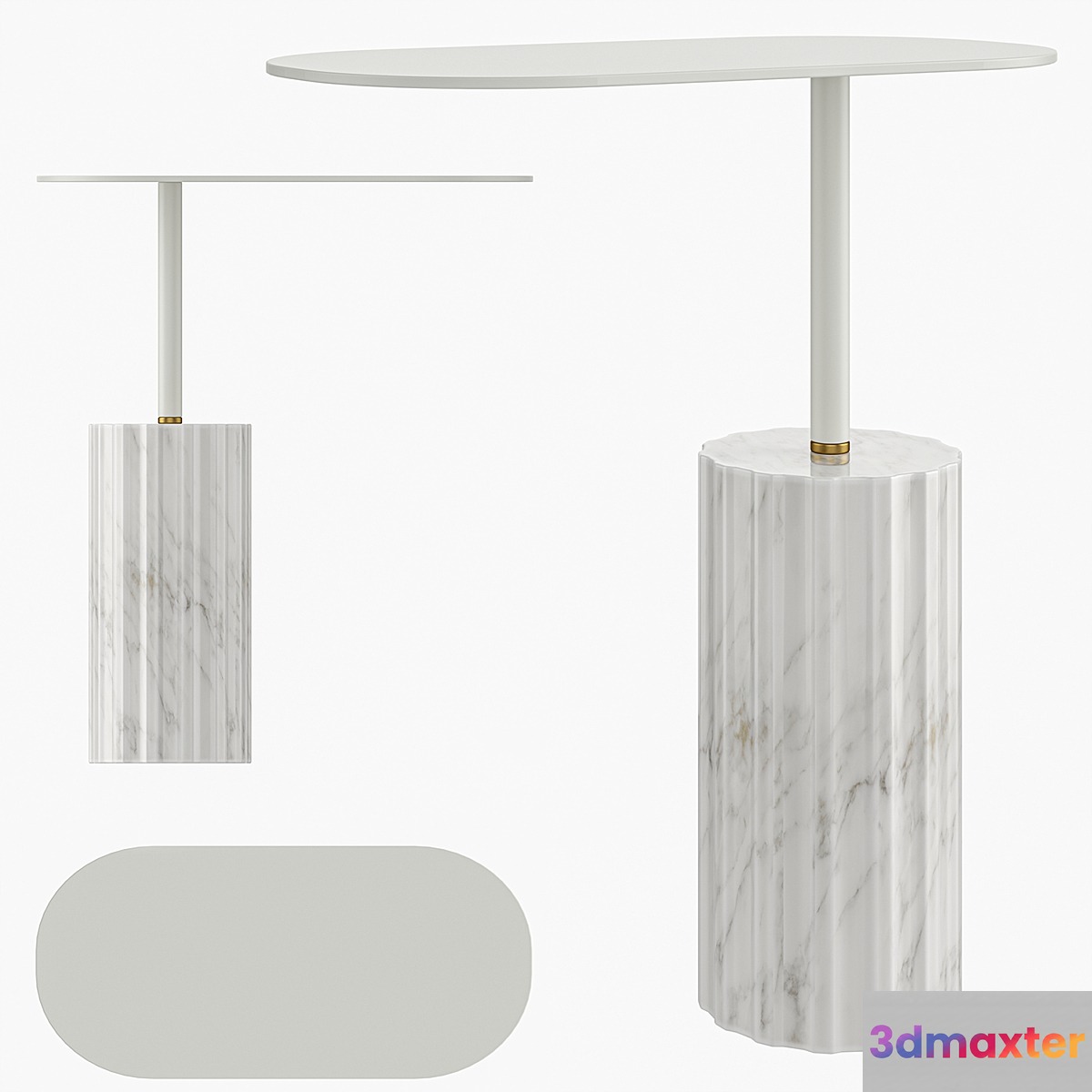 Column Side Table by Aparentment 3D Max