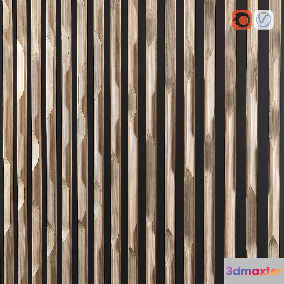 Edge decor panel 3D Max