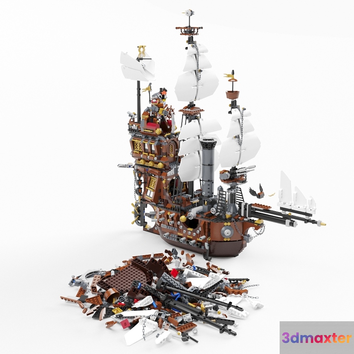 70810 MetalBeard's Sea Cow 3D Max