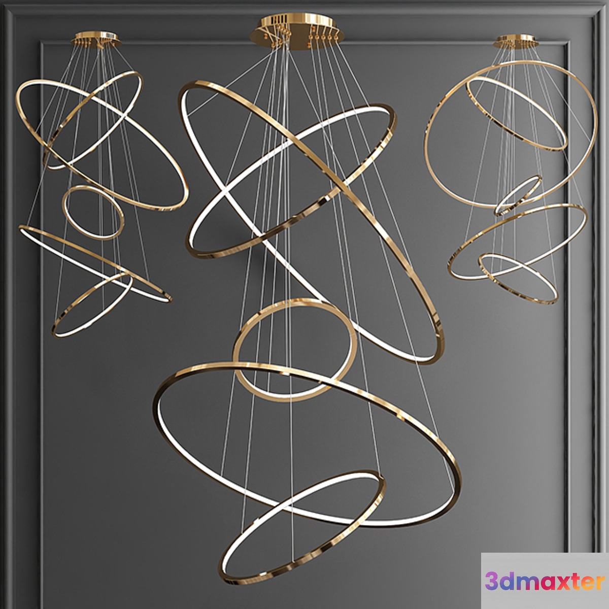 Chandelier Lohja by Cameron Design House 3D Max