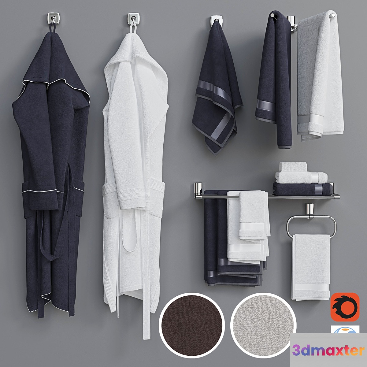 Bathrobe Set 2