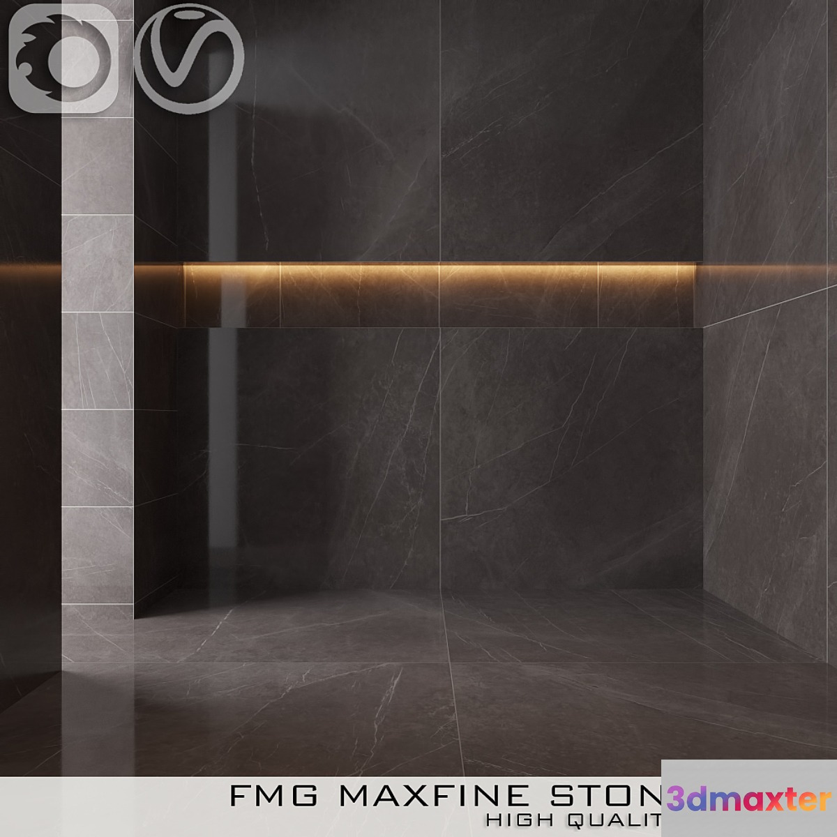 FMG STONE GRAY Tile 3D Max